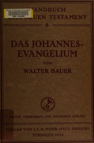 Das Johannesevangelium
