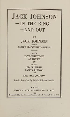 Jack Johnson in the ring and out
