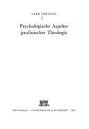 Psychologische Aspekte paulinischer Theologie