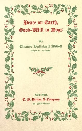 Peace on earth, good-will to dogs