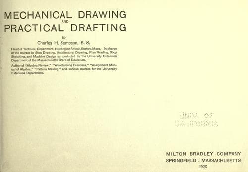Mechanical drawing and practical drafting