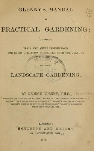 Glenny's manual of practical gardening
