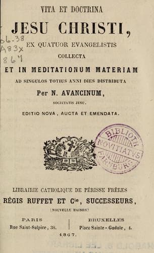 Vita et doctrina Jesu Christi