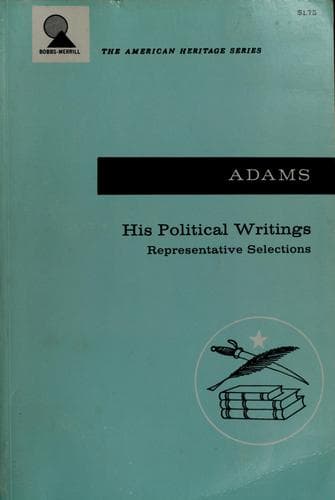 The political writings of John Adams