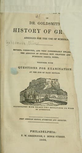 Pinnock's improved edition of Dr. Goldsmith's history of Greece, abridged for the use of schools