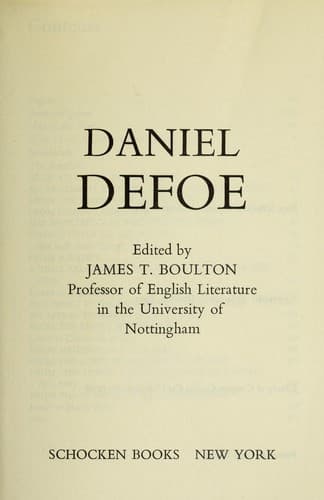 Daniel Defoe