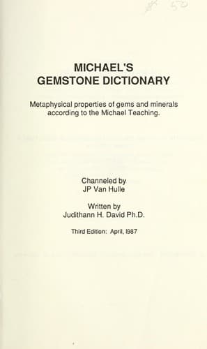 Michael's gemstone dictionary
