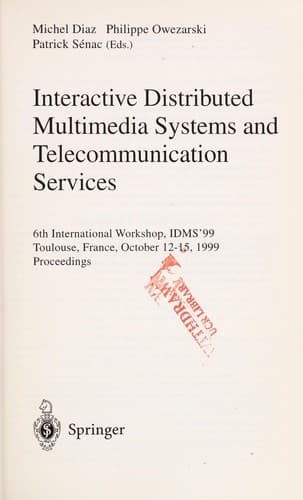 Interactive distributed multimedia systems and telecommunication services