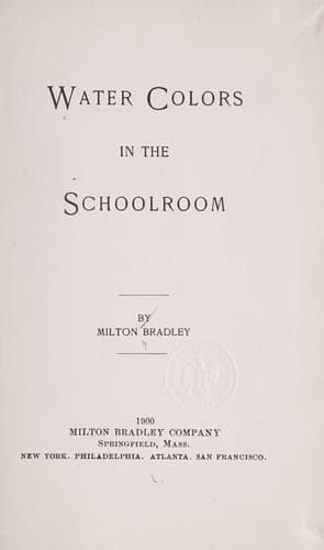 Water colors in the schoolroom