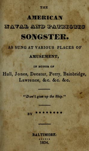 The American naval and patriotic songster