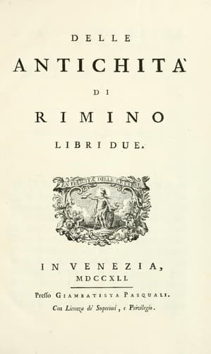 Delle antichità di Rimino libri due