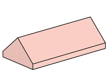 10007-1 2x4 Sand Red Ridge Roof Tiles, Steep Sloped