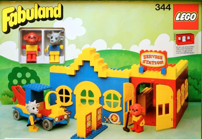 344-2 Service Station with Billy Goat and Mike Monkey