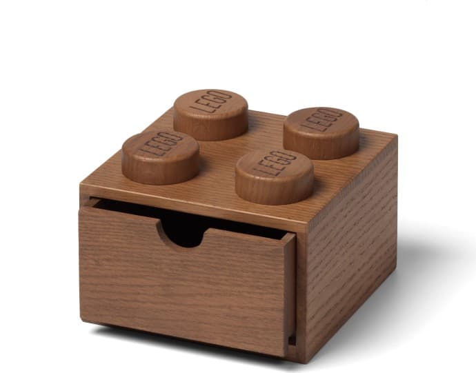 5007115-1 Wooden Desk Drawer 4 Dark Oak