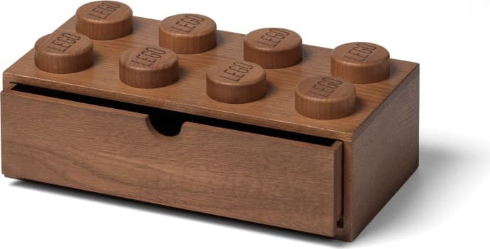 5007116-1 Wooden Desk Drawer 8 Dark Oak