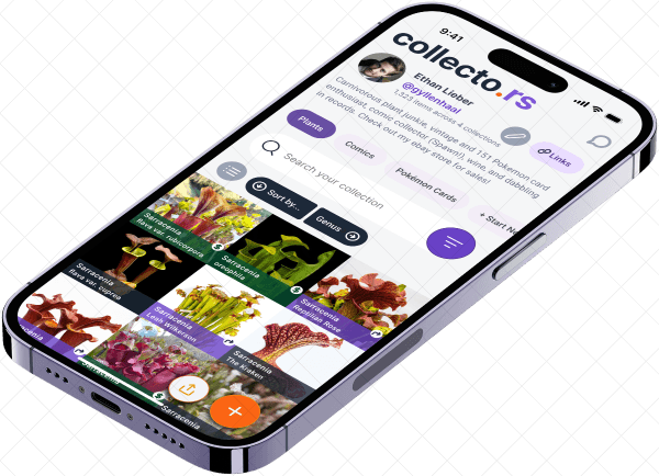 The collecto.rs plant collection tracker interface