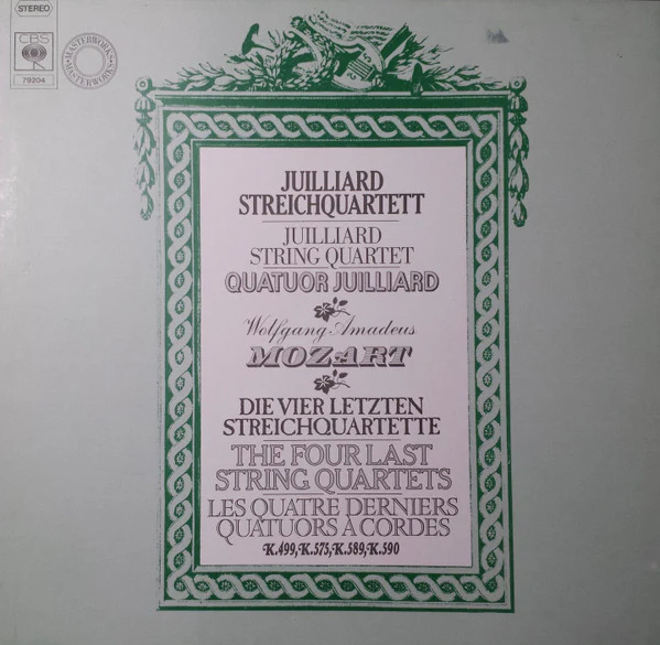 Die Vier Letzten Streichquartette [= The Last Four String Quartets / Les Quatre Derniers Quatuors A Cordes]