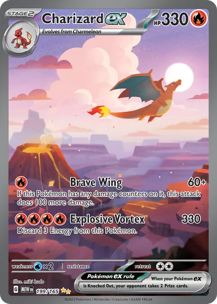 Charizard Ex 151 199/165 Ultra-Rare Fire