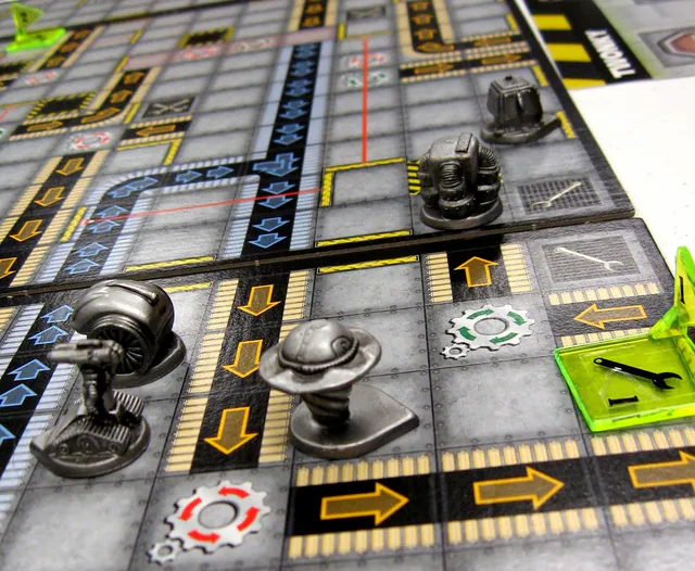 RoboRally, 2–8 players, 30 min, ages 12+, Wizards of the Coast