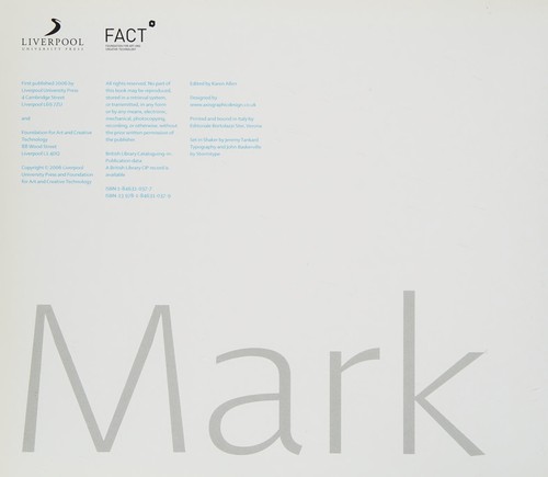 MARK LEWIS; ED. BY KAREN ALLEN, Michael Rush, 2006, LIVERPOOL UNIV PRESS