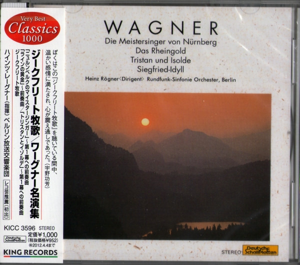 Die Meistersinger Von Nürnberg / Das Rheingold / Tristan Und Isolde / Siegfried-Idyll, Richard Wagner, Heinz Rögner, Rundfunk-Sinfonieorchester Berlin