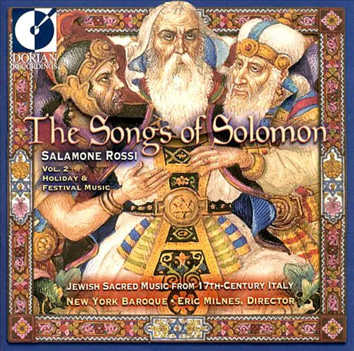 The Songs Of Solomon, Vol. 2 (Holiday And Festival Music), Salomone Rossi, The New-York Baroque Ensemble, Eric Milnes