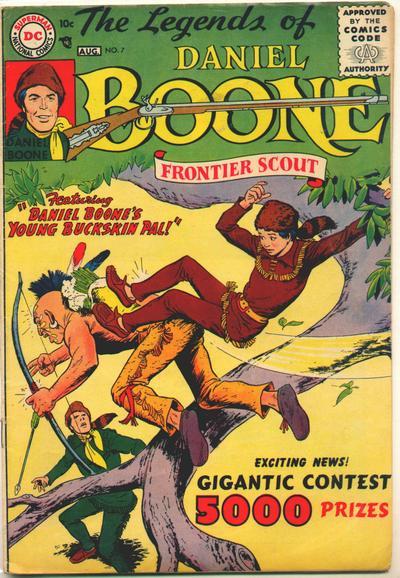The Legends of Daniel Boone #7, dc, 1956