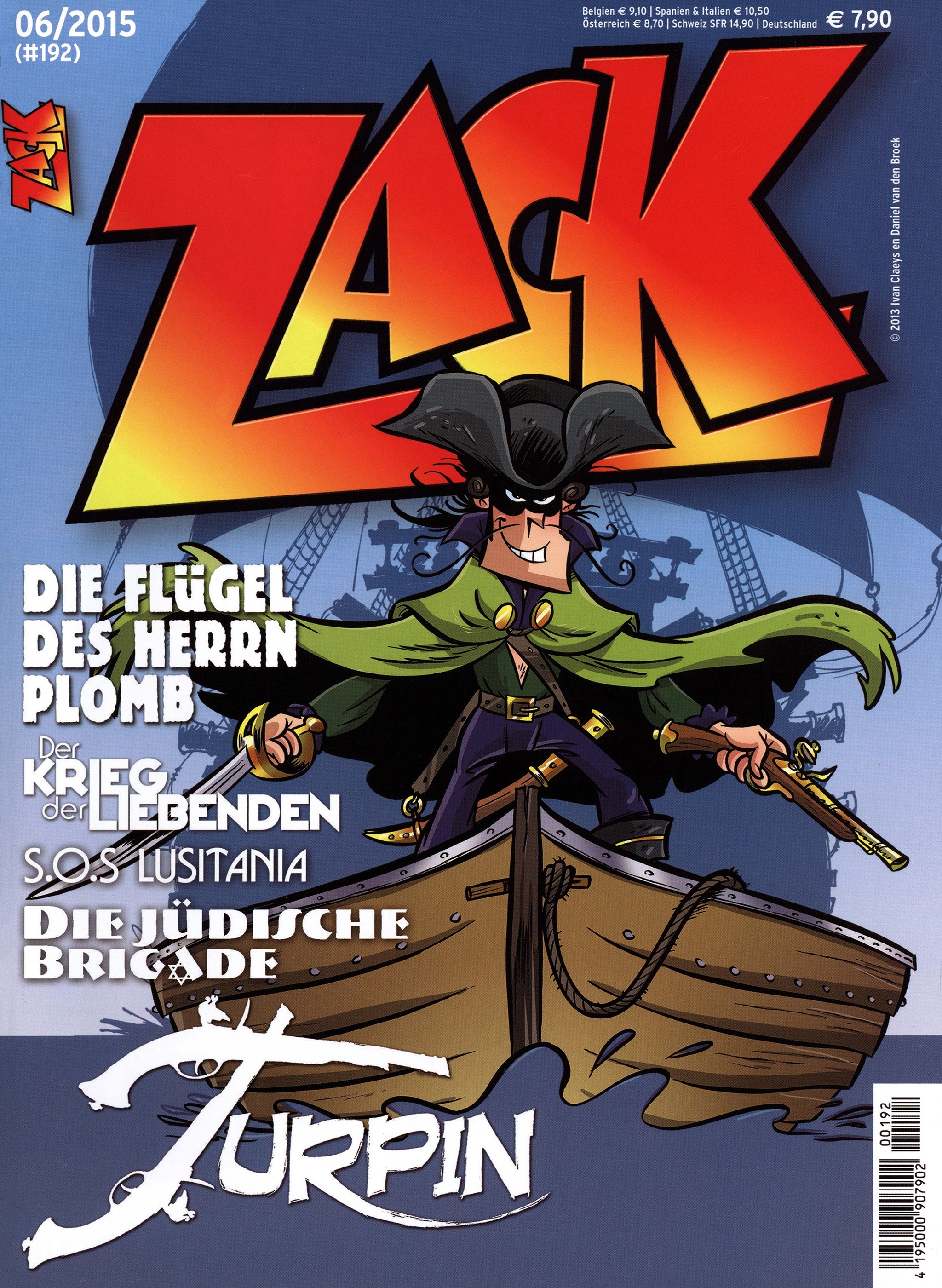Zack #192, Mosaik Steinchen für Steinchen Verlag, 2015