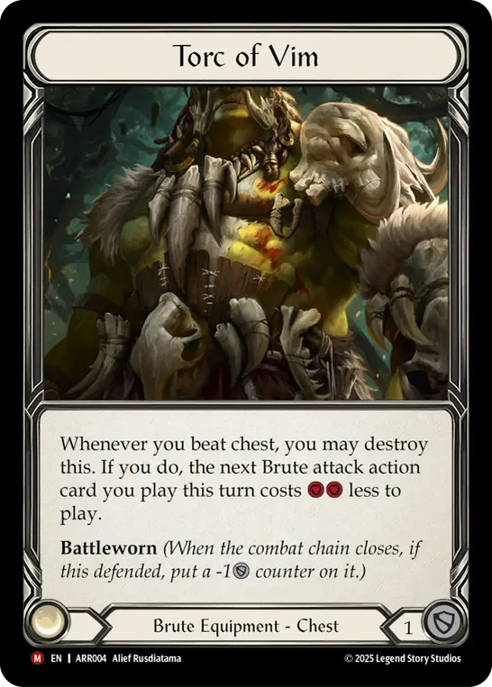 Torc of Vim, Armory Deck - Rhinar ARR004, majestic