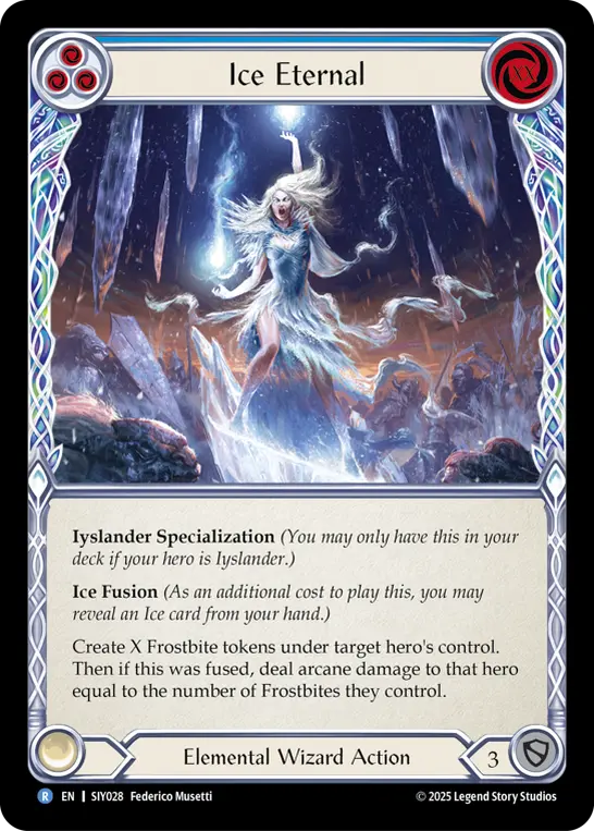Ice Eternal, Silver Age Chapter 1 - Iyslander SIY028, rare