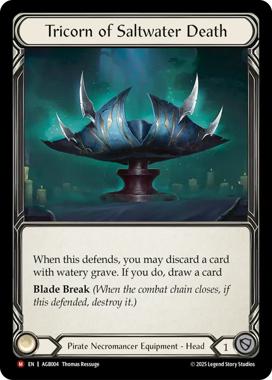 Tricorn of Saltwater Death, Armory Deck - Gravy Bones AGB004, majestic