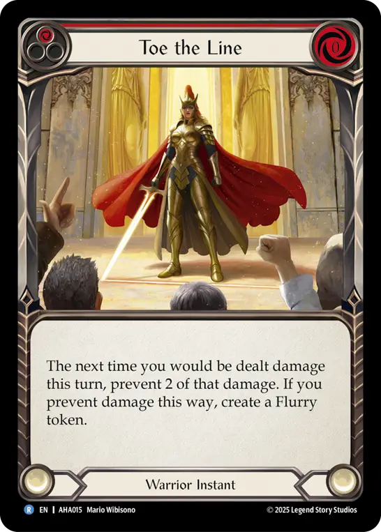 Toe the Line, Armory Deck Origins - Hala AHA015, rare