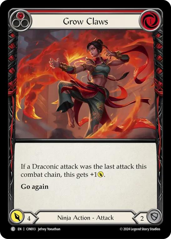 Grow Claws, Cindra Blitz Deck CIN013, common