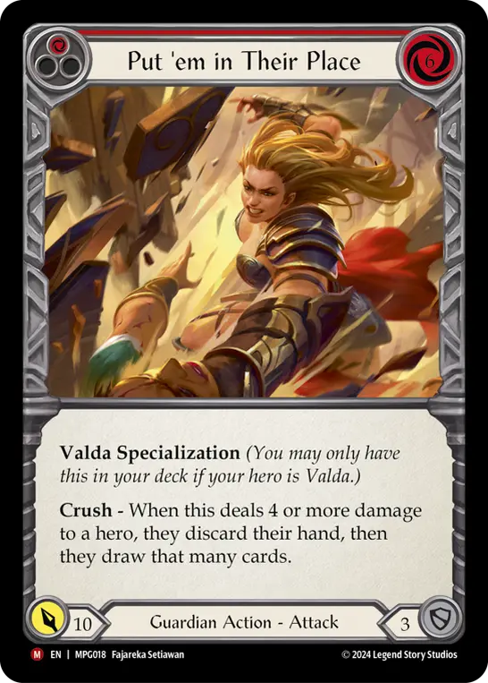 Put 'Em In Their Place, Mastery Pack Guardian MPG018, majestic