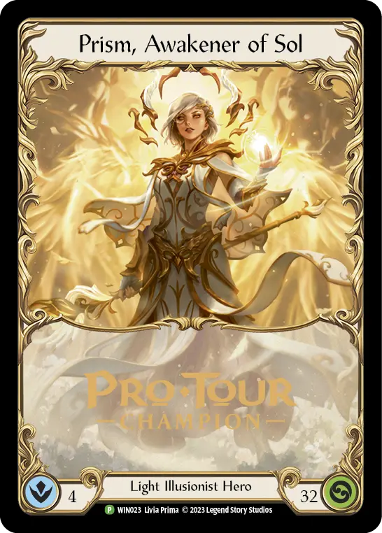 Prism, Awakener of Sol, Worlds / Pro Tour Prize Cards WIN023, promo