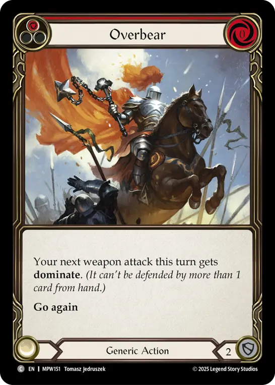 Overbear, Mastery Pack Warrior MPW151, common