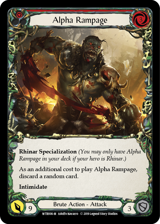 Alpha Rampage, Welcome to Rathe WTR006, majestic