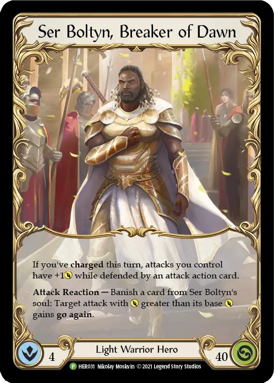 Ser Boltyn, Breaker of Dawn, Hero Card Promos HER031, promo