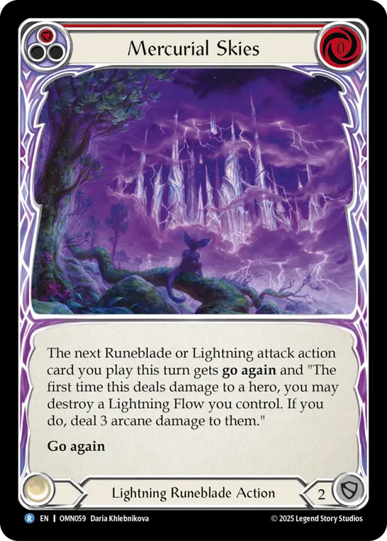 Mercurial Skies, Omens of the Third Age OMN059, rare