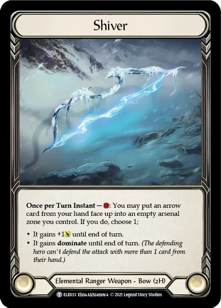 Shiver, Tales of Aria ELE033, token