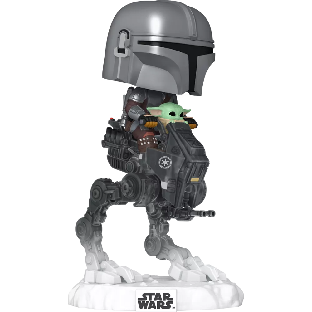 The Mandalorian With Grogu In Imperial Remnant AT-RT, Star Wars : Mandalorian