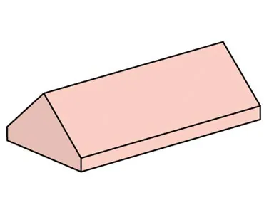 2x4 Sand Red Ridge Roof Tiles, Steep Sloped, other, 25 pcs