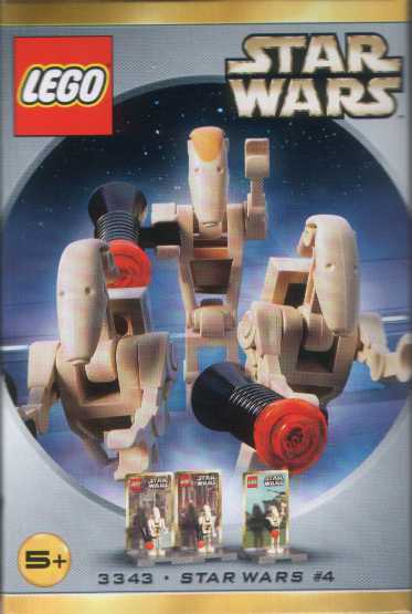 Star Wars #4 - Battle Droid Commander and 2 Battle Droids, star-wars, 30 pcs
