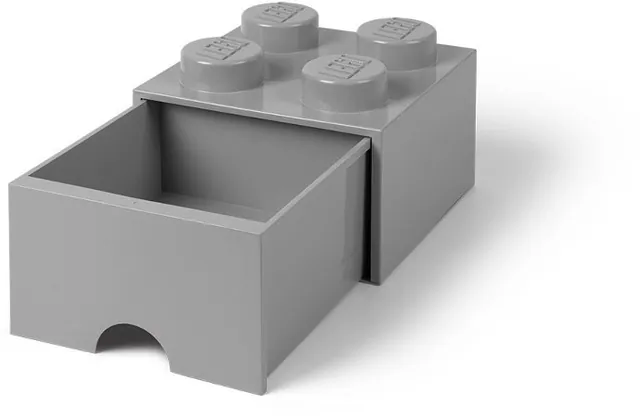 4 Stud Medium Stone Gray Storage Brick Drawer, other