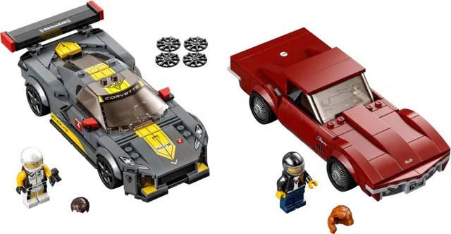 Chevrolet Corvette C8.R Race Car and 1968 Chevrolet Corvette, speed-champions, 512 pcs