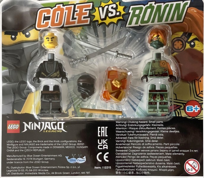 Cole vs. Ronin, ninjago, 10 pcs