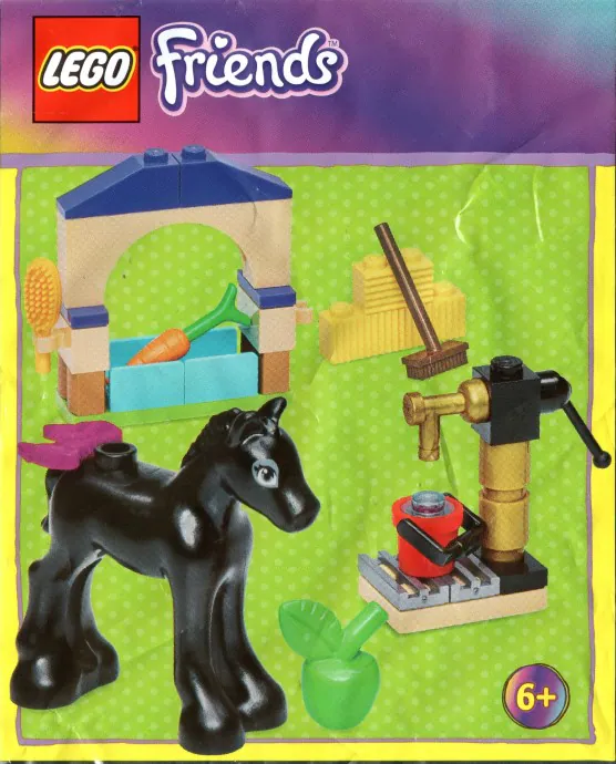 Cute Foal with Food and Water Pump, friends, 36 pcs