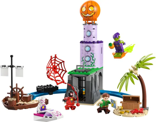 Team Spidey at Green Goblin's Lighthouse, marvel, 149 pcs