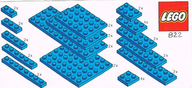 Blue Plates Parts Pack, other, 34 pcs