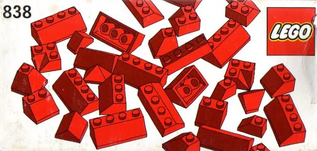 Red Roof Bricks Parts Pack, 45°, other, 58 pcs
